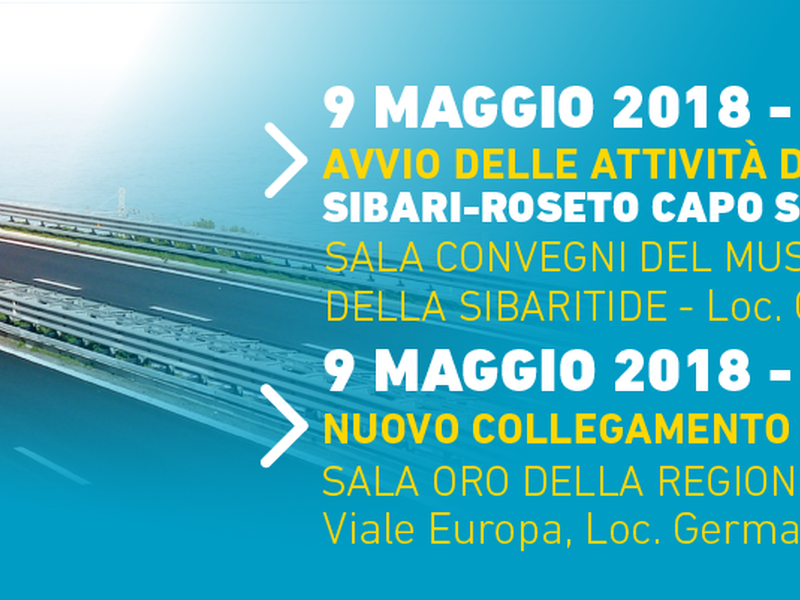 SS.106. il 9 maggio incontri  con Oliverio e Armani