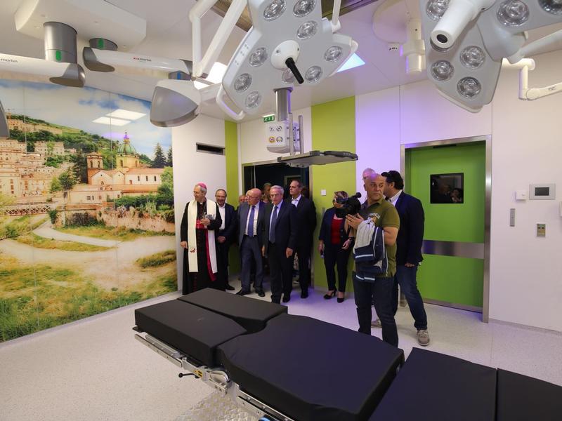 iuna delle sale del nuovo blocco operatorio