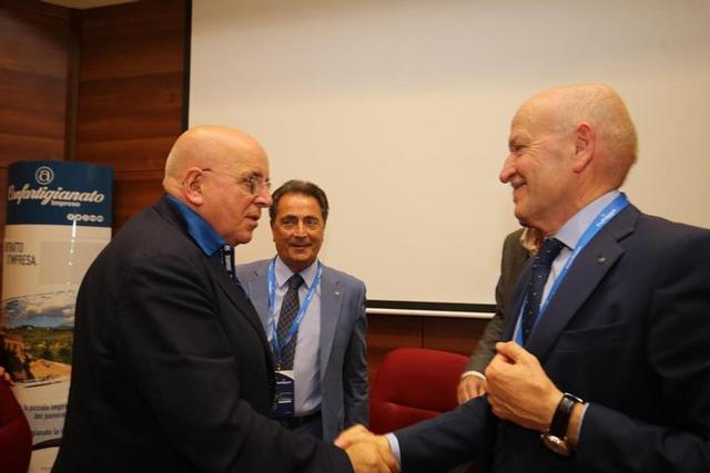Oliverio con il Presidente nazionale di Confartigianato Imprese Giorgio Merletti