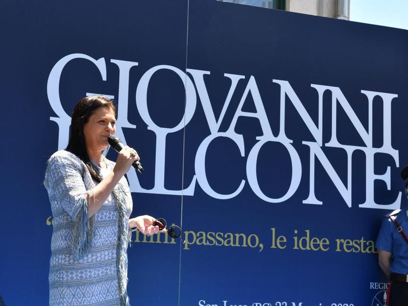 Presidente Regione Calabria Jole Santelli a San Luca