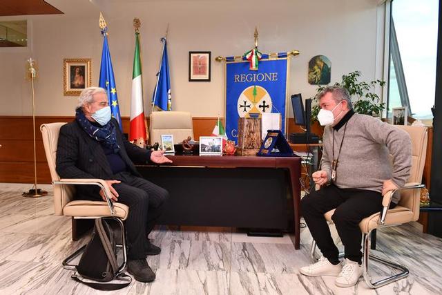 Il presidente ff Spirlì e il commissario Longo