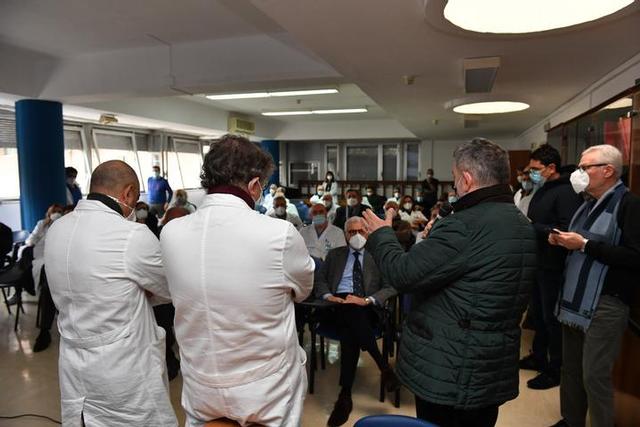 Il presidente Spirl' in visita al Gom di Reggio Calabria